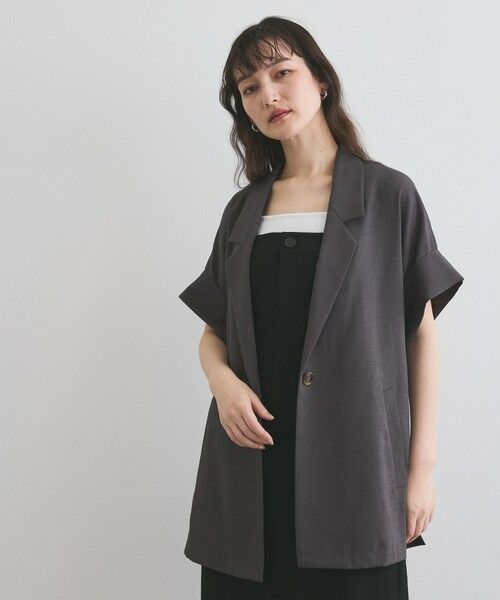 ketty / ケティ テーラードジャケット | リネンライクハーフテーラードジャケット≪手洗い可能≫ | 詳細25