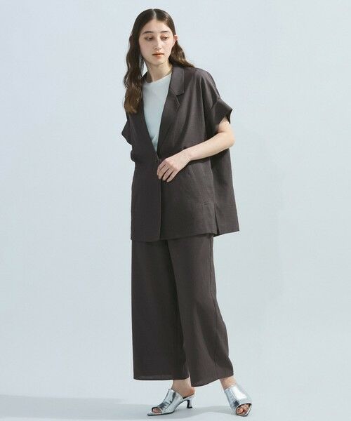 ketty / ケティ テーラードジャケット | リネンライクハーフテーラードジャケット≪手洗い可能≫ | 詳細15