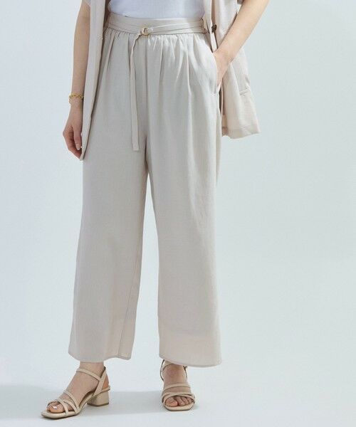 ketty / ケティ その他パンツ | リネンライクタックワイドパンツ≪手洗い可能≫ | 詳細4