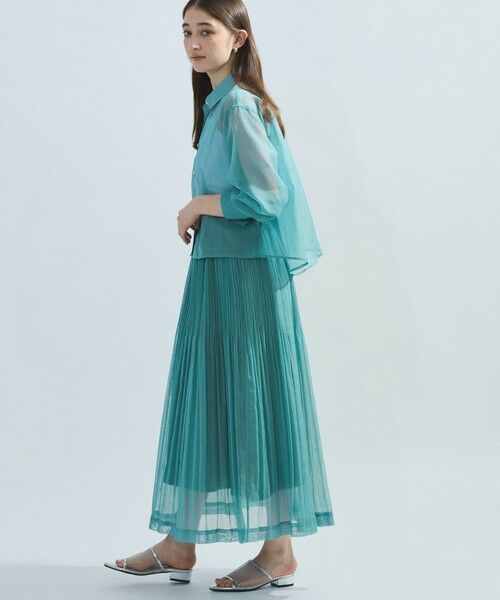 ketty / ケティ ミニ・ひざ丈スカート | シアーリネンライクプリーツスカート≪セットアップ対応/手洗い可能≫ | 詳細6