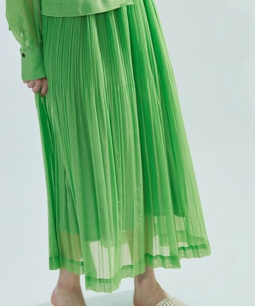 ketty / ケティ ミニ・ひざ丈スカート | シアーリネンライクプリーツスカート≪セットアップ対応/手洗い可能≫ | 詳細10