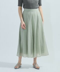 ketty / ケティ ミニ・ひざ丈スカート | シアーパネルフレアスカート≪手洗い可能≫