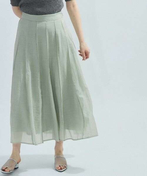 ketty / ケティ ミニ・ひざ丈スカート | シアーパネルフレアスカート≪手洗い可能≫ | 詳細1