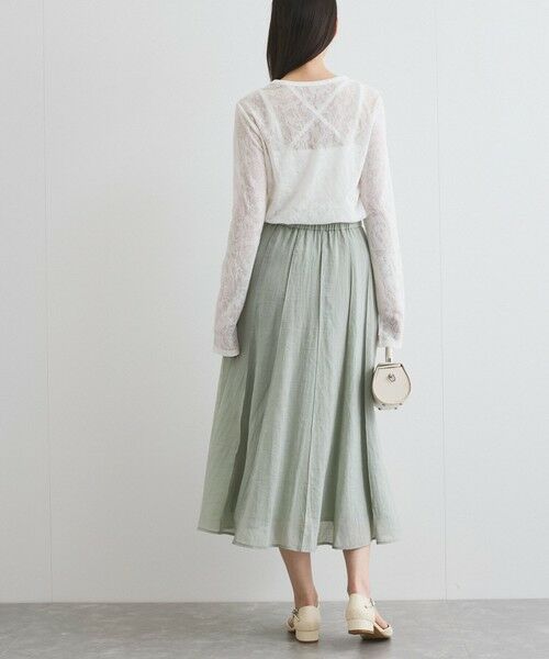 ketty / ケティ ミニ・ひざ丈スカート | シアーパネルフレアスカート≪手洗い可能≫ | 詳細6