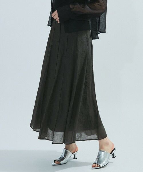 ketty / ケティ ミニ・ひざ丈スカート | シアーパネルフレアスカート≪手洗い可能≫ | 詳細14