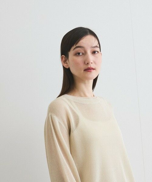 ketty/ケティ 麻タッチハイショクプルオーバー≪手洗い可能≫ オフホワイト M ketty/ケティ 麻タッチハイショクプルオーバー≪手洗い可能≫ オフホワイト M