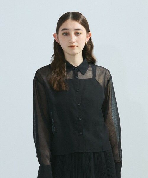 ketty / ケティ シャツ・ブラウス | シアーリネンライクシャツブラウス≪セットアップ対応/手洗い可能≫ | 詳細2