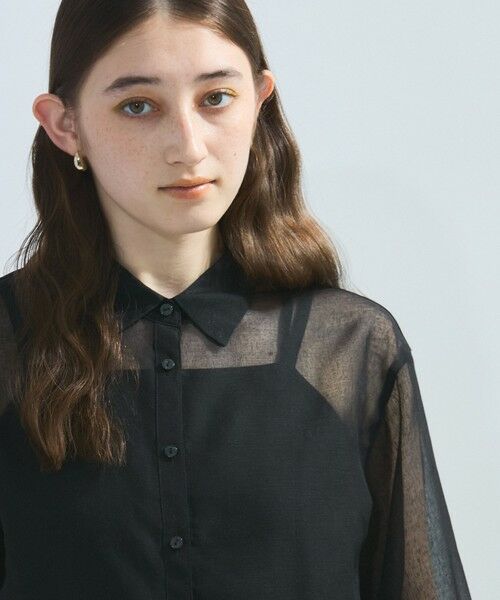 ketty / ケティ シャツ・ブラウス | シアーリネンライクシャツブラウス≪セットアップ対応/手洗い可能≫ | 詳細4