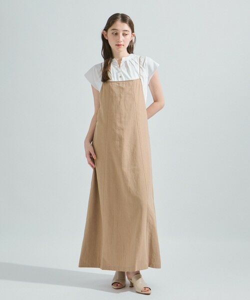 ketty/ケティ ウォッシュリネンキャミワンピース≪洗濯機で洗える≫ ベージュ M ketty/ケティ ウォッシュリネンキャミワンピース≪洗濯機で洗える≫ ベージュ M