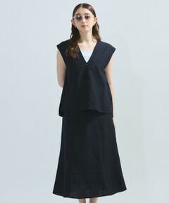 ketty / ケティ ロング・マキシ丈ワンピース | 麻調セットアップアンサンブル≪手洗い可能≫