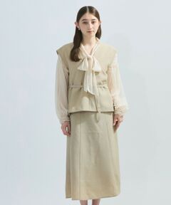 ketty / ケティ ロング・マキシ丈ワンピース | 麻調セットアップアンサンブル≪手洗い可能≫