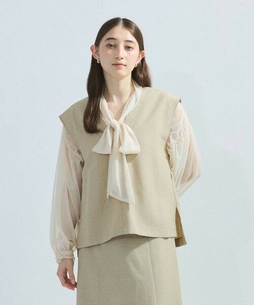 ketty / ケティ ロング・マキシ丈ワンピース | 麻調セットアップアンサンブル≪手洗い可能≫ | 詳細9