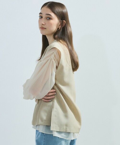 ketty / ケティ ロング・マキシ丈ワンピース | 麻調セットアップアンサンブル≪手洗い可能≫ | 詳細11