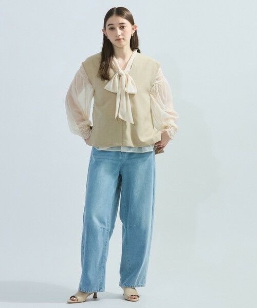 ketty / ケティ ロング・マキシ丈ワンピース | 麻調セットアップアンサンブル≪手洗い可能≫ | 詳細13