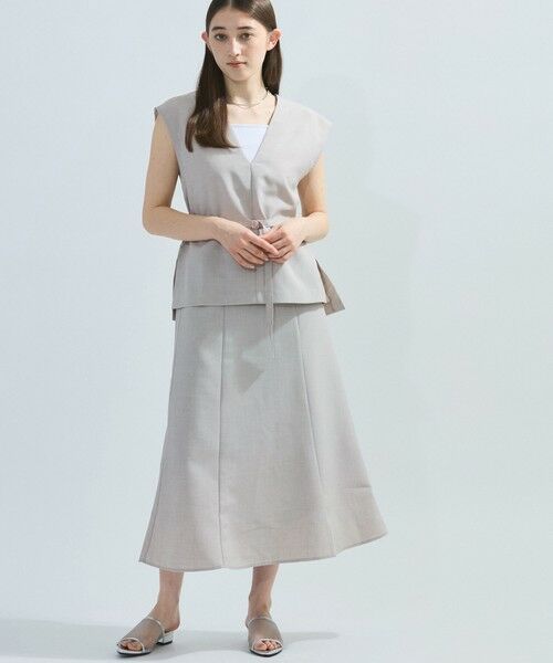 ketty/ケティ 麻調セットアップアンサンブル≪手洗い可能≫ ライトグレー M ketty/ケティ 麻調セットアップアンサンブル≪手洗い可能≫ ライトグレー M