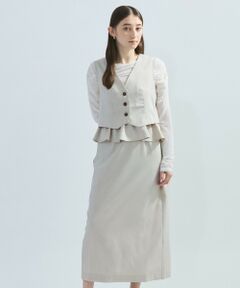 ketty / ケティ ロング・マキシ丈ワンピース | 麻調ライトツイルアンサンブル≪手洗い可能≫