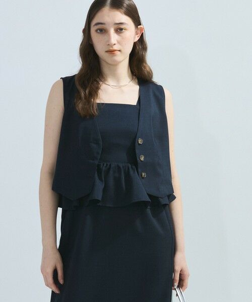 ketty / ケティ ロング・マキシ丈ワンピース | 麻調ライトツイルアンサンブル≪手洗い可能≫ | 詳細2