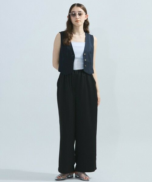 ketty / ケティ ロング・マキシ丈ワンピース | 麻調ライトツイルアンサンブル≪手洗い可能≫ | 詳細6