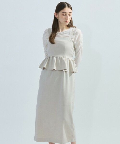 ketty / ケティ ロング・マキシ丈ワンピース | 麻調ライトツイルアンサンブル≪手洗い可能≫ | 詳細21