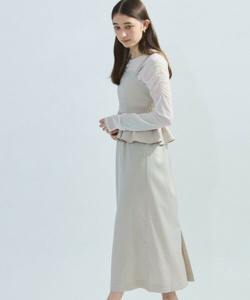 ketty / ケティ ロング・マキシ丈ワンピース | 麻調ライトツイルアンサンブル≪手洗い可能≫ | 詳細22