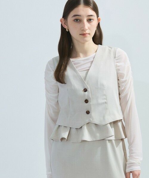 ketty / ケティ ロング・マキシ丈ワンピース | 麻調ライトツイルアンサンブル≪手洗い可能≫ | 詳細17