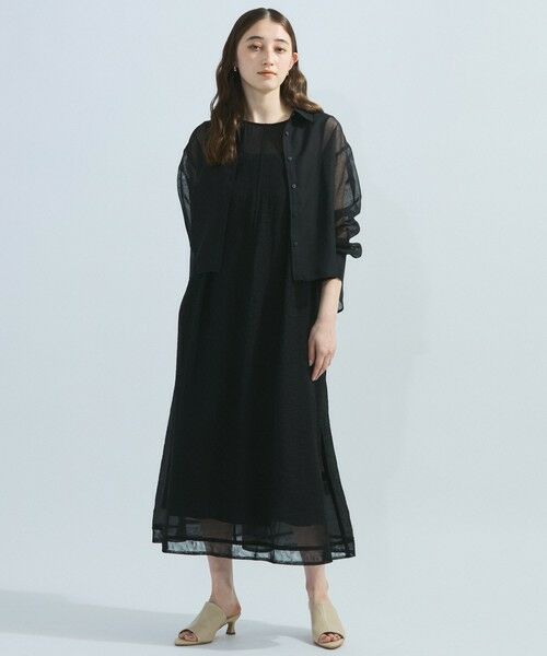 ketty / ケティ ロング・マキシ丈ワンピース | しぼシアーワンピースアンサンブル≪手洗い可能≫ | 詳細5