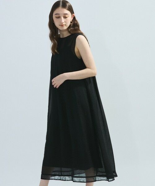 ketty / ケティ ロング・マキシ丈ワンピース | しぼシアーワンピースアンサンブル≪手洗い可能≫ | 詳細1