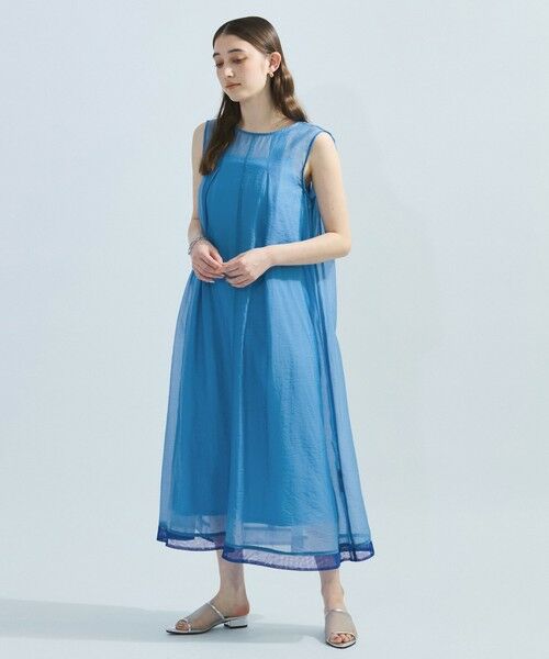 ketty / ケティ ロング・マキシ丈ワンピース | しぼシアーワンピースアンサンブル≪手洗い可能≫ | 詳細7