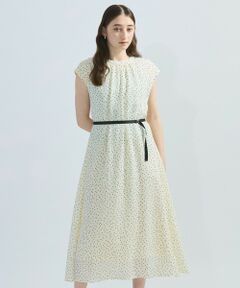 ketty / ケティ ロング・マキシ丈ワンピース | ドット柄シアーサッカーワンピース≪手洗い可能≫