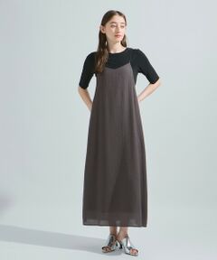 ketty / ケティ ロング・マキシ丈ワンピース | ラフィーネクロスキャミワンピース≪手洗い可能≫