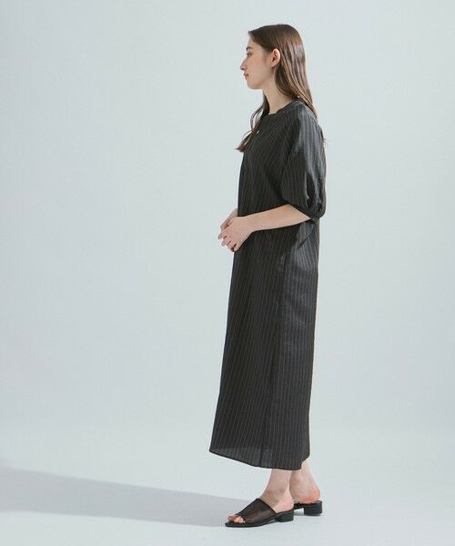 ketty / ケティ ロング・マキシ丈ワンピース | タンブラーブッチャーストライプワンピース≪手洗い可能≫ | 詳細6