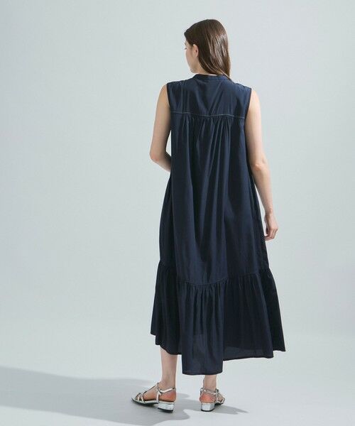 新品タグ付♡マーレット　FLOR　タイティアード　スリーブレス　ワンピース　緑 新品タグ付♡マーレット FLOR タイティアード スリーブレス