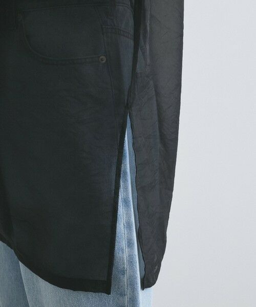 ketty / ケティ テーラードジャケット | シャンブレーシアーノースリジャケット≪手洗い可能≫ | 詳細3