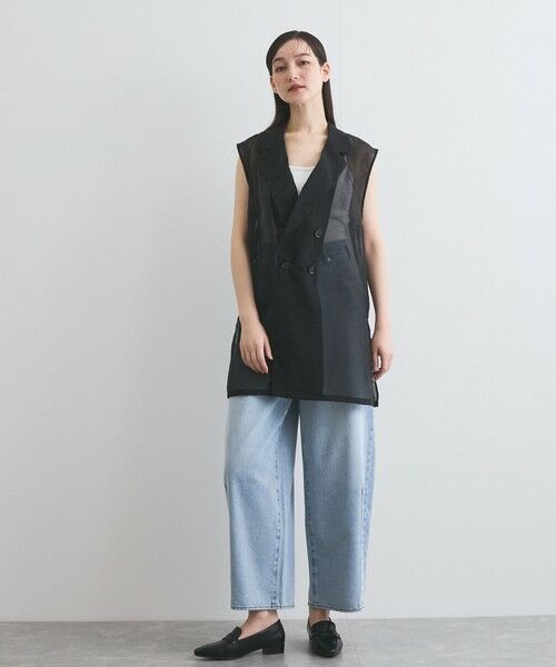 ketty / ケティ テーラードジャケット | シャンブレーシアーノースリジャケット≪手洗い可能≫ | 詳細4