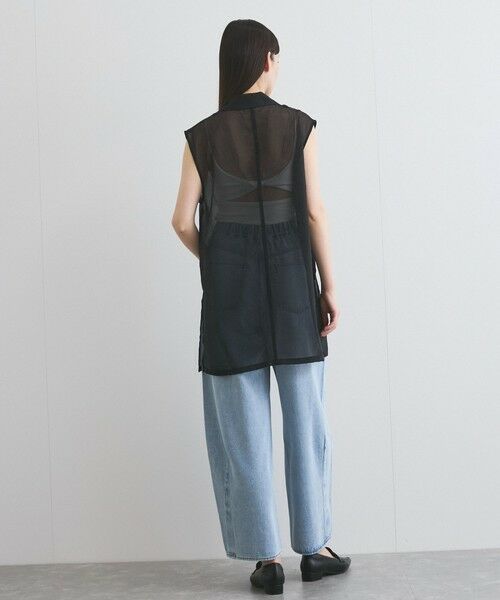 ketty / ケティ テーラードジャケット | シャンブレーシアーノースリジャケット≪手洗い可能≫ | 詳細5