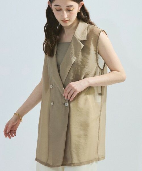 ketty / ケティ テーラードジャケット | シャンブレーシアーノースリジャケット≪手洗い可能≫ | 詳細11