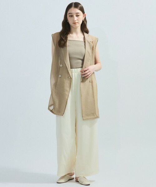 ketty / ケティ テーラードジャケット | シャンブレーシアーノースリジャケット≪手洗い可能≫ | 詳細12