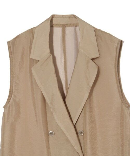 ketty / ケティ テーラードジャケット | シャンブレーシアーノースリジャケット≪手洗い可能≫ | 詳細15