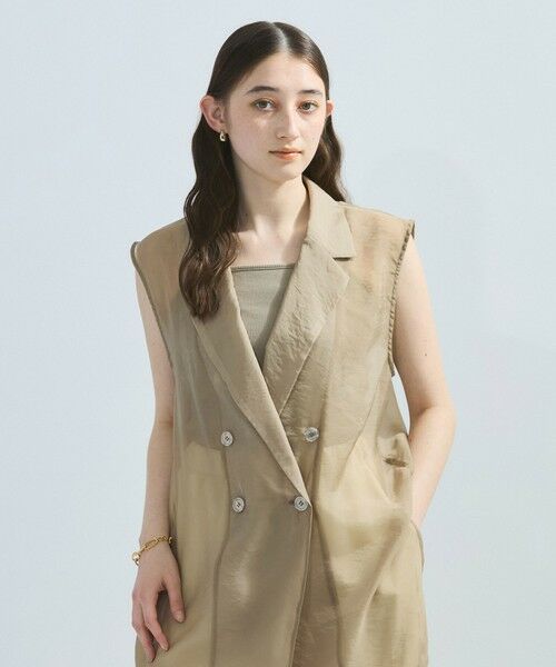 ketty / ケティ テーラードジャケット | シャンブレーシアーノースリジャケット≪手洗い可能≫ | 詳細9