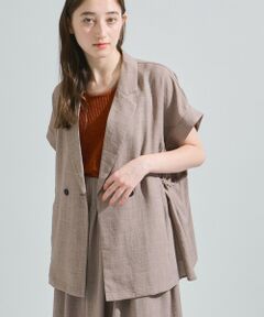 ketty / ケティ ダウンジャケット・ベスト | リネンライクドロストジレ≪セットアップ対応/洗濯機で洗える≫