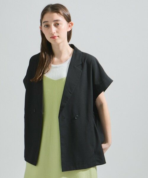 ketty / ケティ ダウンジャケット・ベスト | リネンライクドロストジレ≪セットアップ対応/洗濯機で洗える≫ | 詳細1