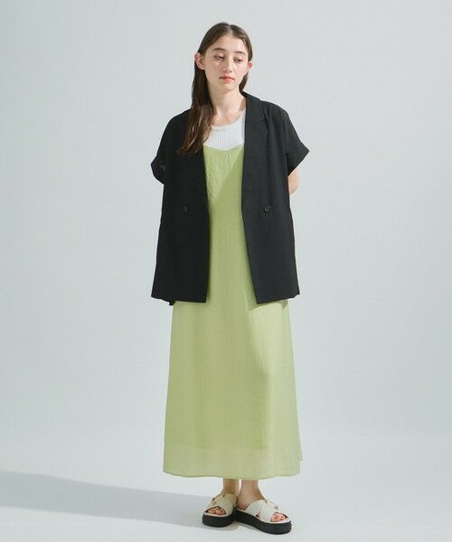 ketty / ケティ ダウンジャケット・ベスト | リネンライクドロストジレ≪セットアップ対応/洗濯機で洗える≫ | 詳細2