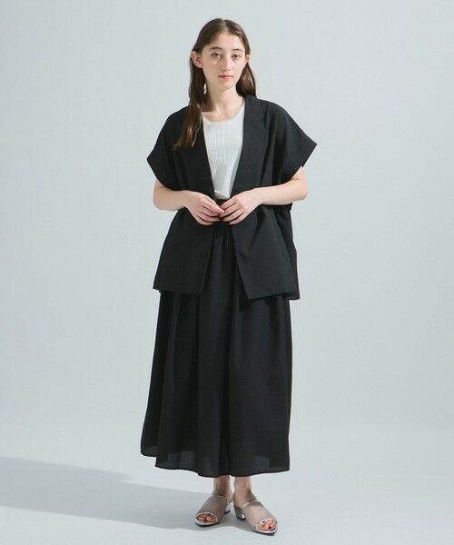 ketty / ケティ ダウンジャケット・ベスト | リネンライクドロストジレ≪セットアップ対応/洗濯機で洗える≫ | 詳細4