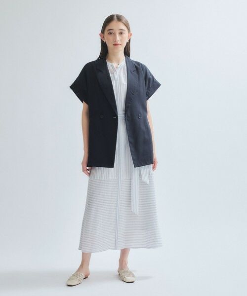 ketty / ケティ ダウンジャケット・ベスト | リネンライクドロストジレ≪セットアップ対応/洗濯機で洗える≫ | 詳細5