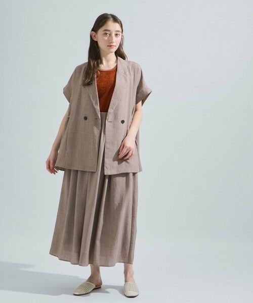 ketty / ケティ ダウンジャケット・ベスト | リネンライクドロストジレ≪セットアップ対応/洗濯機で洗える≫ | 詳細11