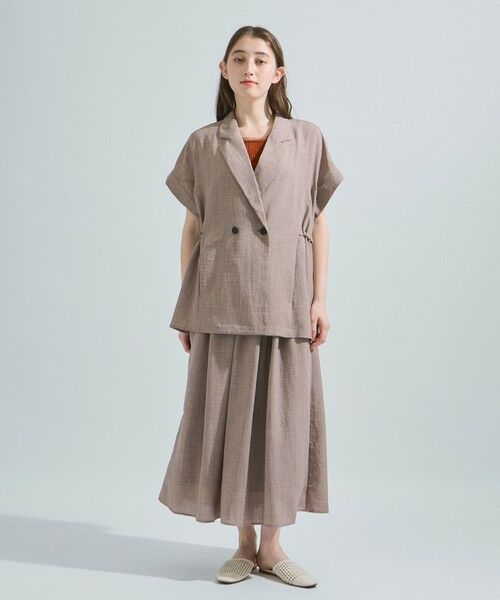 ketty / ケティ ダウンジャケット・ベスト | リネンライクドロストジレ≪セットアップ対応/洗濯機で洗える≫ | 詳細12