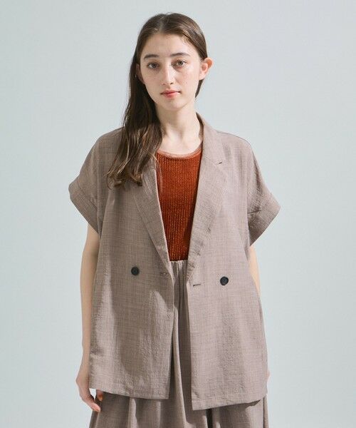 ketty / ケティ ダウンジャケット・ベスト | リネンライクドロストジレ≪セットアップ対応/洗濯機で洗える≫ | 詳細8