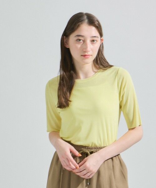 ketty/ケティ マイクロチュールトップス≪手洗い可能≫ イエロー M ketty/ケティ マイクロチュールトップス≪手洗い可能≫ イエロー M