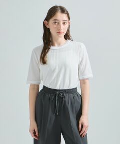 ketty / ケティ カットソー | ミニドビーベロアTシャツ≪手洗い可能≫