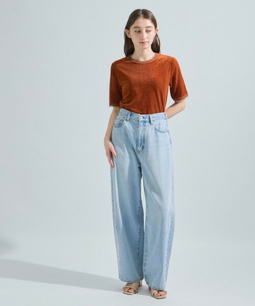 ketty / ケティ カットソー | ミニドビーベロアTシャツ≪手洗い可能≫ | 詳細10